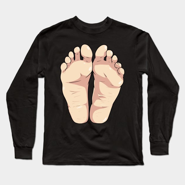 National Go Barefoot Day Long Sleeve T-Shirt by Noseking